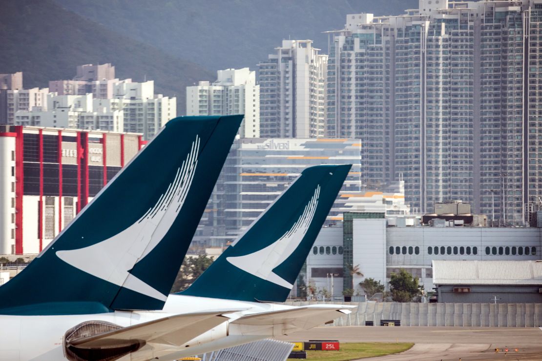 Cathay Pacific canceled more than 150 flights on Monday as Hong Kong grapples with mass demonstrations.