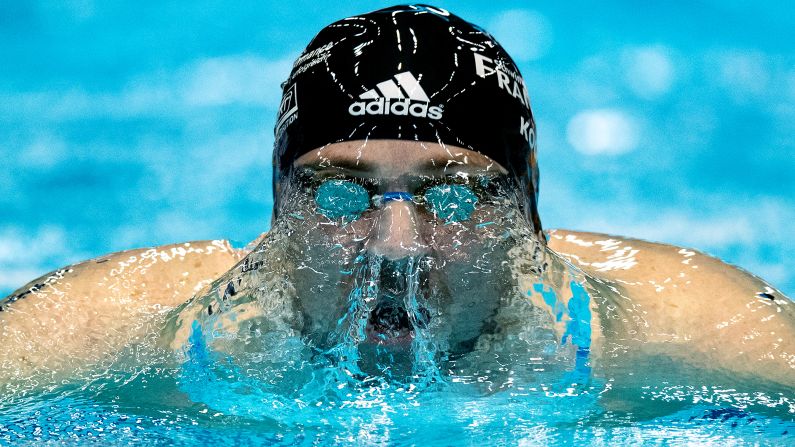 Marco Koch of SG Frankfurt competes in the German Swimming National Championships on Saturday, August 3 in Berlin, Germany.