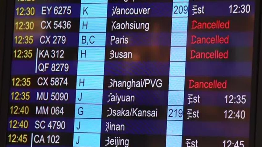 01 Hong Kong Flights Cancelled august 5 2019