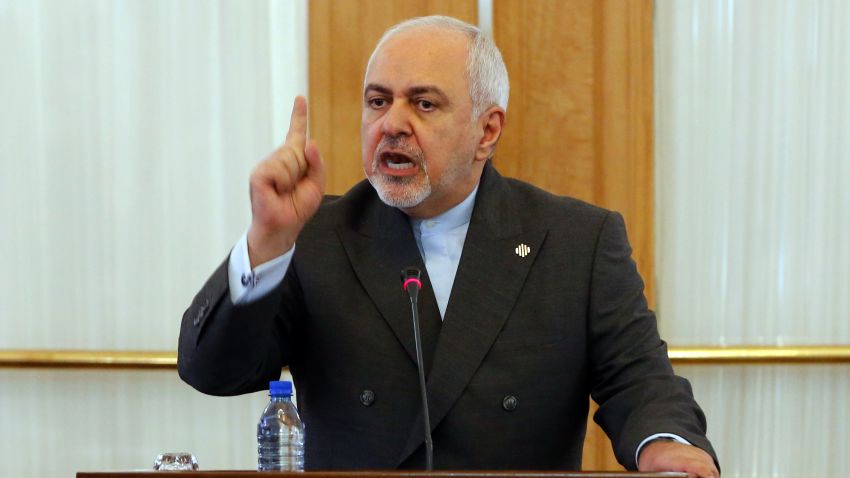Iranian Foreign Minister Mohammad Javad Zarif speaks during a press conference in the capital Tehran, on August 5, 2019. - The US is acting alone against Tehran and its allies are too "ashamed" to join its forces in the Gulf, Zarif said today, dismissing its calls for talks as a sham.
He also confirmed he turned down an offer to meet President Donald Trump last month despite the threat of US sanctions against him. (Photo by - / AFP)        (Photo credit should read -/AFP/Getty Images)
