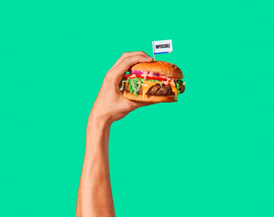Plant-based meat such as Impossible Burger is gaining popularity.