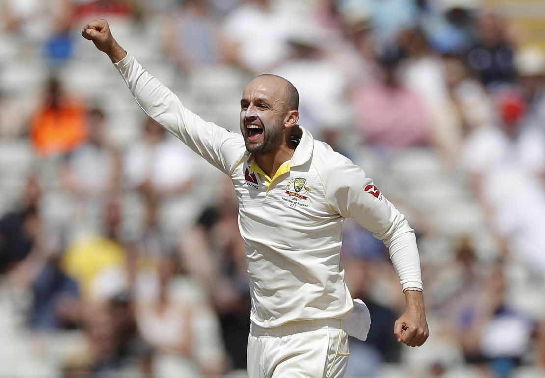 Nathan Lyon of Australia claimed six wickets in England's second innings.