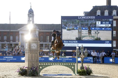 <strong>London:</strong> Winless all season, defending overall LGCT champion Ben Maher hits back with a bang on Explosion W on home soil.