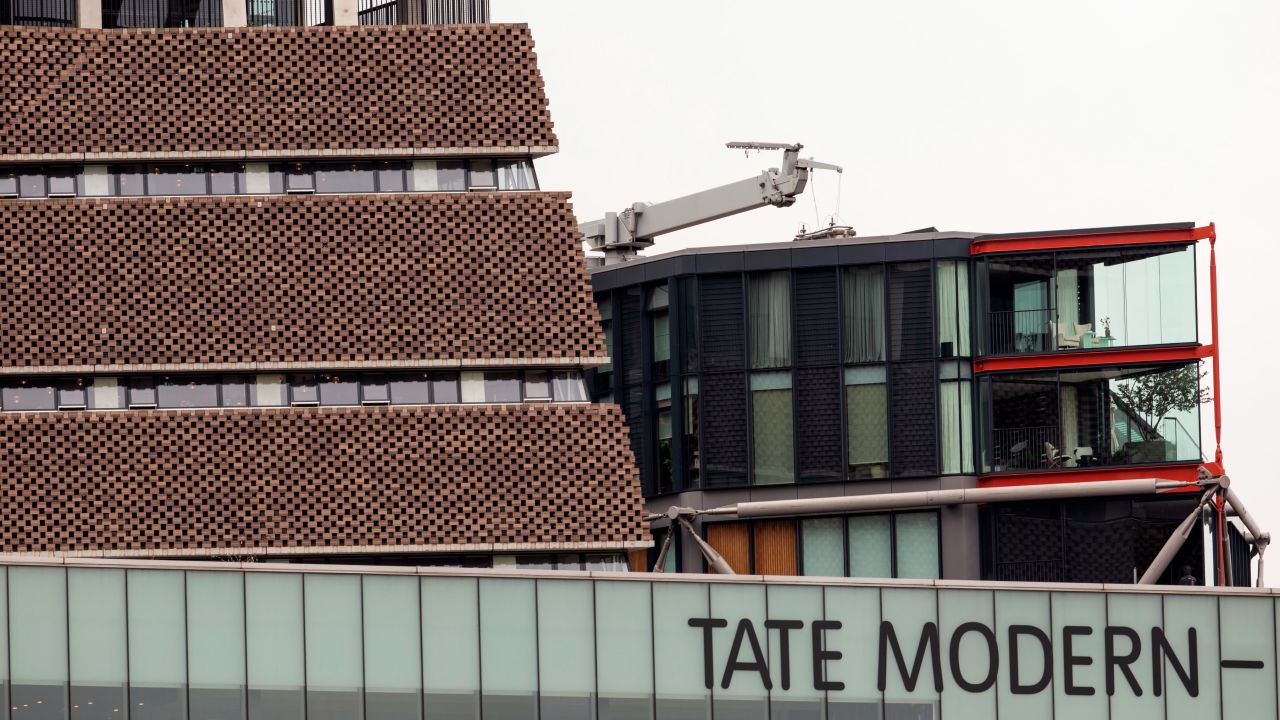 A view of the 10th floor balcony at the Tate Modern on August 5, 2019 in London.