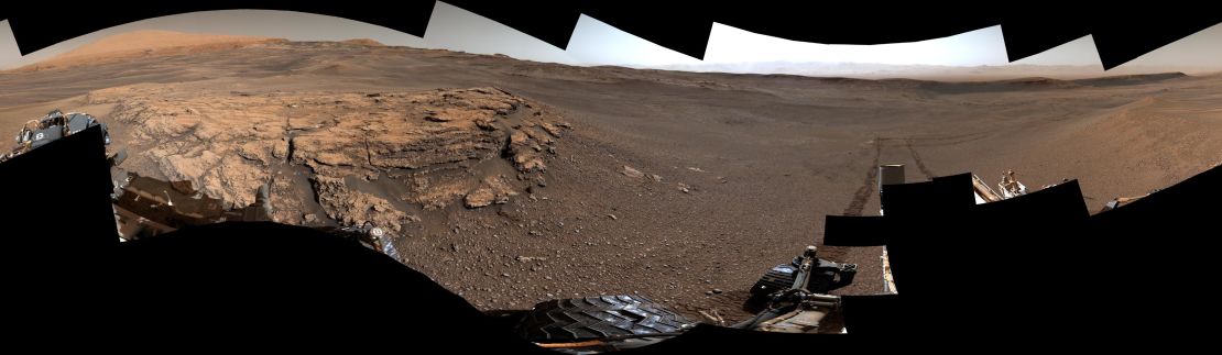 A panorama of Teal Ridge on Mount Sharp