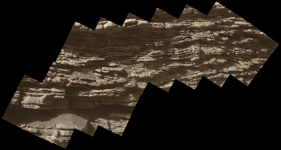 Wavy layers of sediment in Strathdon.