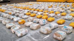 Approximately 398 kilograms of heroin was removed from the container.