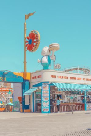 "I was down at Coney Island, really early in the morning, when it wasn't too busy. I went with a minimalist kind of feel with this one, that gives it a really cool graphical look."
