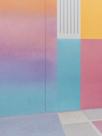 "This is just a wall in Paris -- I was interested in pushing things more into a kind of abstract space and looking for hidden areas of color in public spaces."
