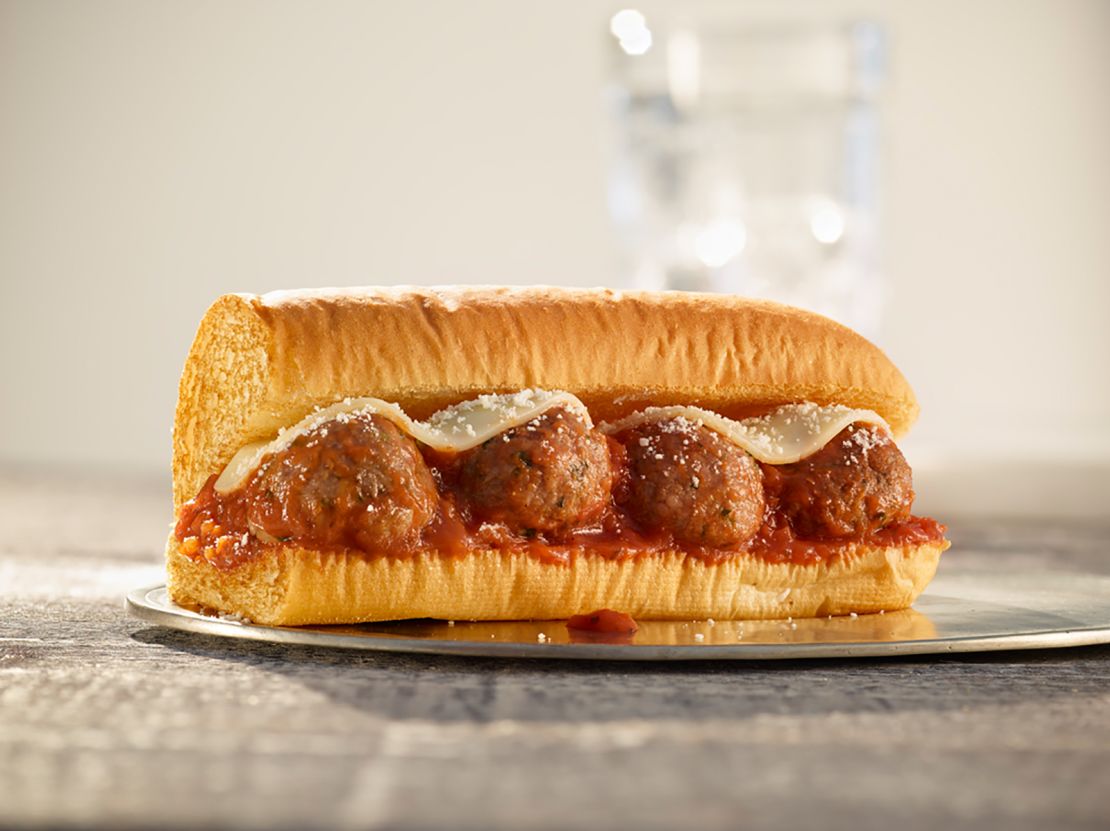 The Beyond Meatball Marinara sub is made with Beyond Meat's plant-based protein.