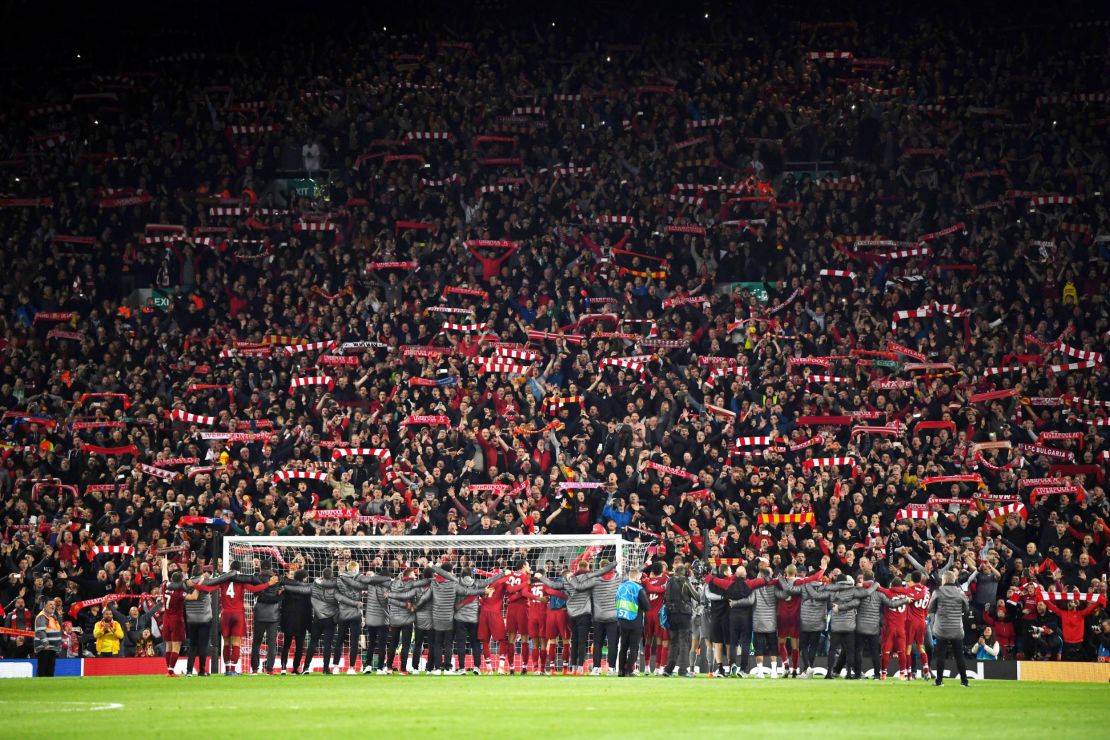 Liverpool Anfield stadium is world famous, holding a 54,074 capacity. 