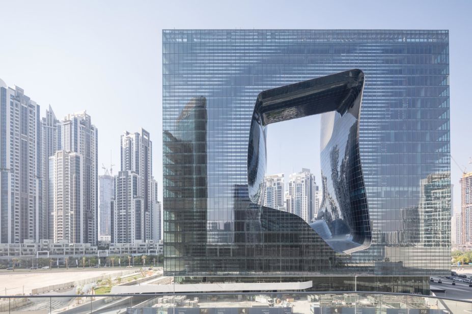 The "Opus" is the only building in Dubai that Zaha Hadid personally designed both the interiors and exteriors. It will be home to the first "ME by Melia" hotel in the Emirate.