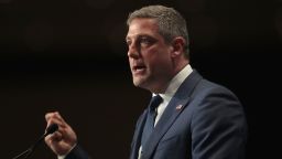 Democratic presidential candidate and Ohio congressman Tim Ryan speaks at the Iowa Democratic Party's Hall of Fame Dinner on June 9, 2019 in Cedar Rapids, Iowa. 