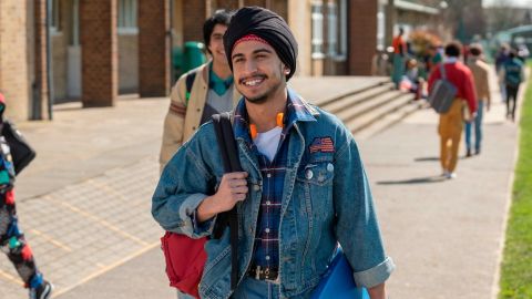 In the movie a Sikh classmate introduces Javed to Bruce Springsteen.