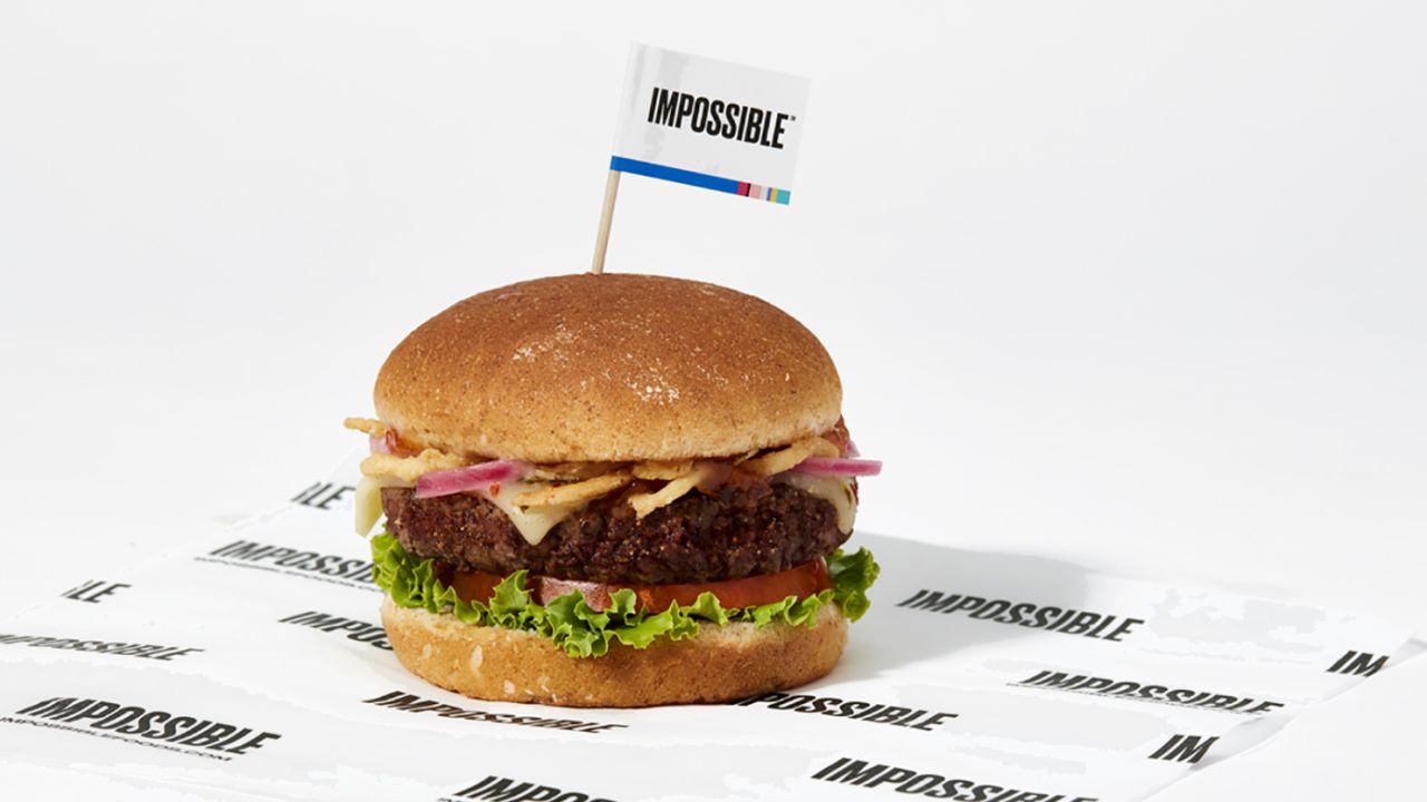 Sodexo is offering eight products, like the Impossible Creole Burger, that feature the plant-based protein.