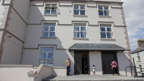A hotel that serves as a direct provision center for asylum seekers in Galway, 