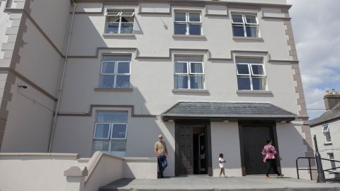 A hotel that serves as a direct provision center for asylum seekers in Galway,