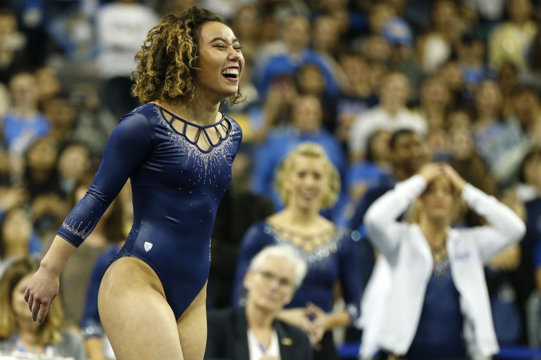 Ohashi performances her 'perfect 10' routine for UCLA.