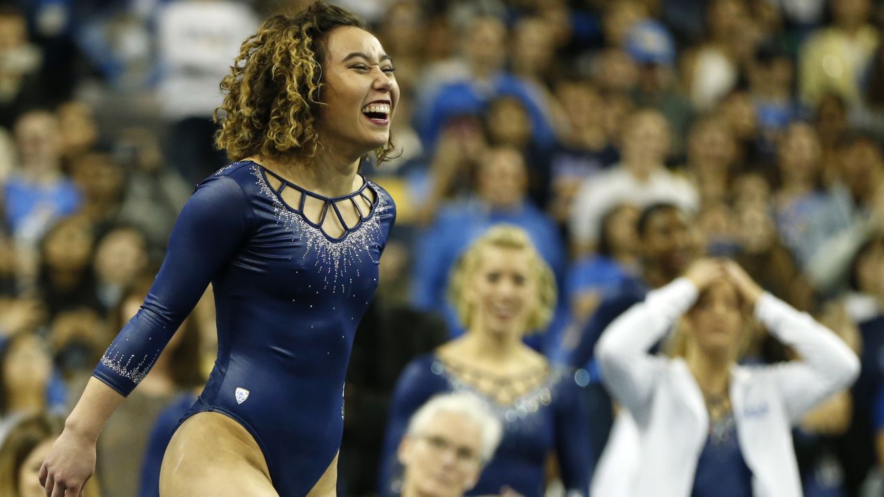 Ohashi performances her 'perfect 10' routine for UCLA.
