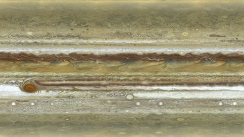 A closer look at Jupiter's clouds and atmosphere.