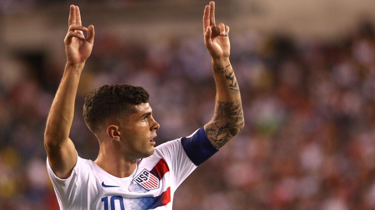 Pulisic captains the United States against Curacao in the CONCACAF Gold Cup.