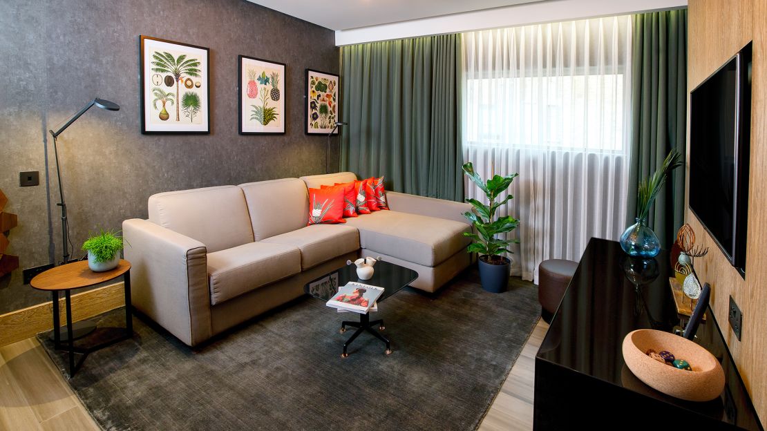 Natural leather alternatives are used in Hilton London Bankside's vegan suite. 