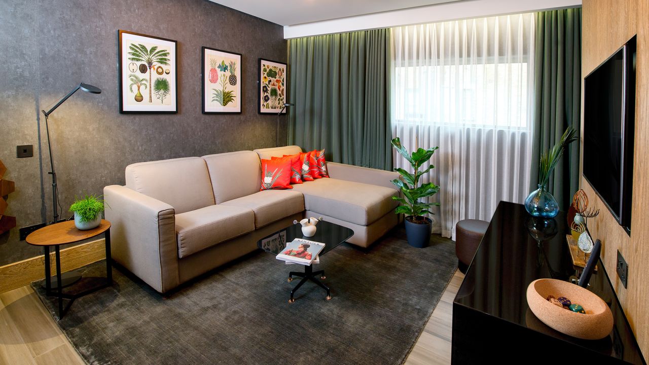 Natural leather alternatives are used in Hilton London Bankside's vegan suite. 