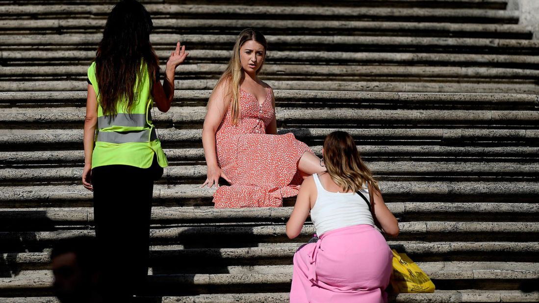 <strong>New regulations:</strong> Italian capital Rome has introduced guidelines for tourists which prohibit them from eating snacks in public places and sitting on the staircases of historic monuments such as the Spanish Steps.