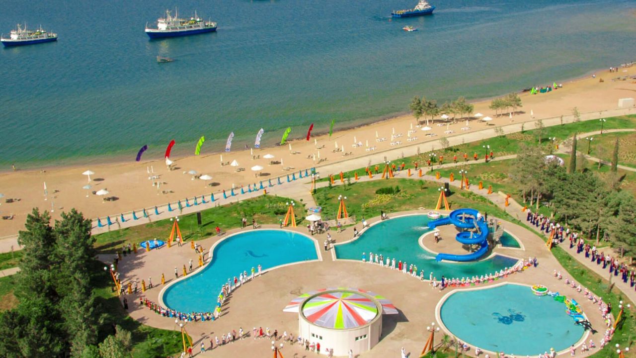 The city of Awaza is hosting the Caspian Economic Forum. The city is empty for much of year, despite having been billed as a tourism hub.