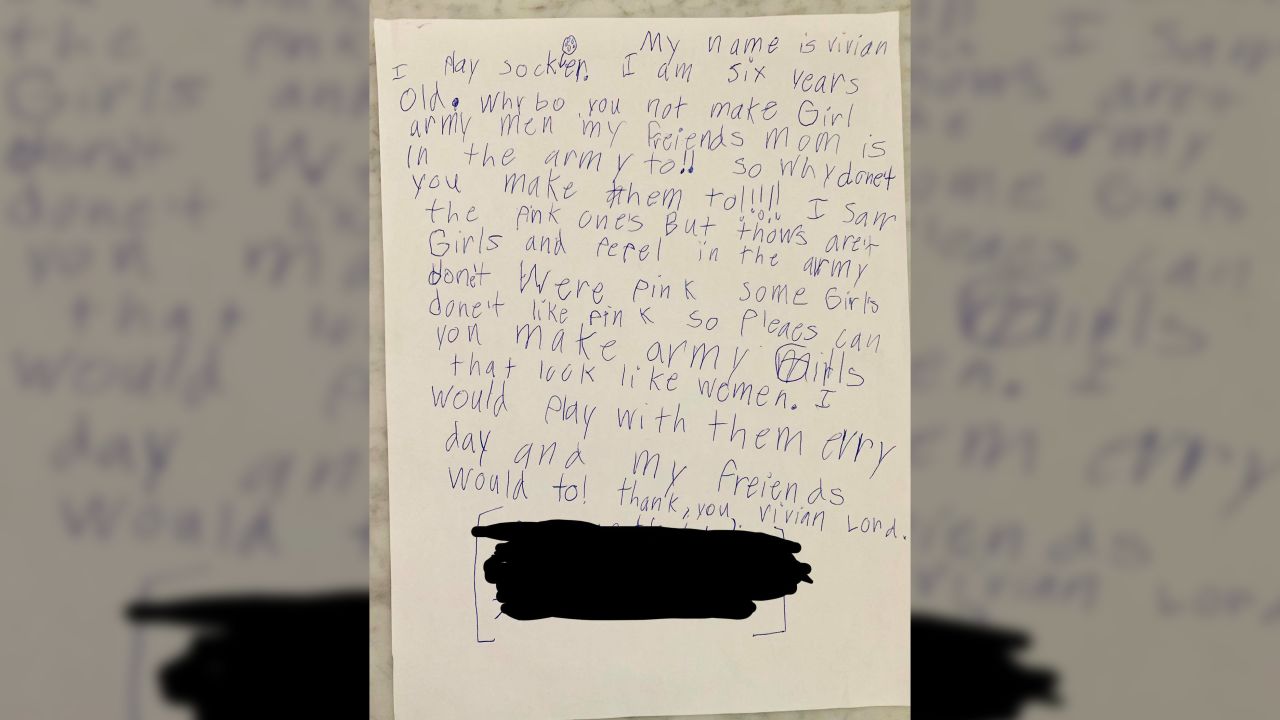 02 girl asks for woman toy solider