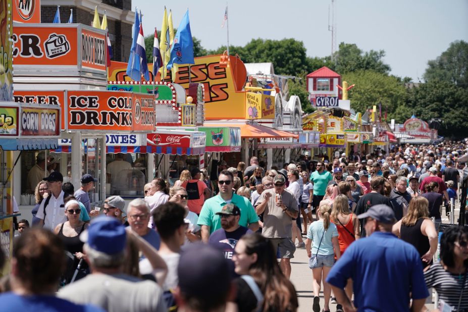 An average of 1.3 million people attend the Iowa State Fair annually.
