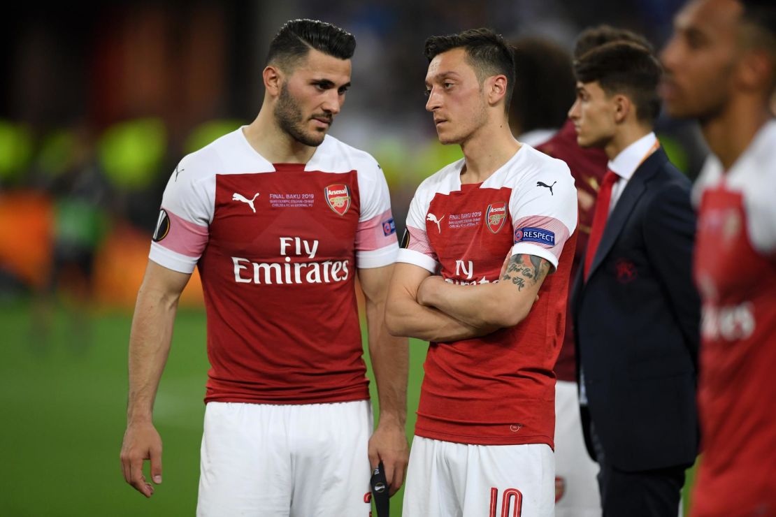 Sead Kolasinac and Mesut Ozil helped Arsenal reach last season's Europa League final.