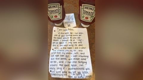Heinz has stepped in to assist the thief, saying its ketchup "makes you do crazy things"