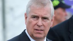 HARROGATE, ENGLAND - JULY 11: HRH Prince Andrew, Duke of York visits the Showground on the final day of the 161st Great Yorkshire Show on July 11, 2019 in Harrogate, England. Organiser's of the show this year have revealed that overall entries for the three-day show are higher than in any previous years. The Great Yorkshire Show is England's premier agricultural event and is organised by the Yorkshire Agricultural Society. The YAS support and promotes the farming industry through health care, business, education and funding scientific research into rural affairs. First held in 1838 the show brings together agricultural displays, livestock events, farming demonstrations, food, dairy and produce stands as well as equestrian events. The popular agricultural show is held over three days and celebrates the farming and agricultural community and their way of life. (Photo by Ian Forsyth/Getty Images)