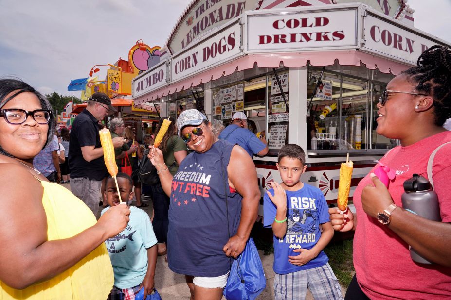 The Iowa State Fair has approximately 500 concession stands and exhibitors.