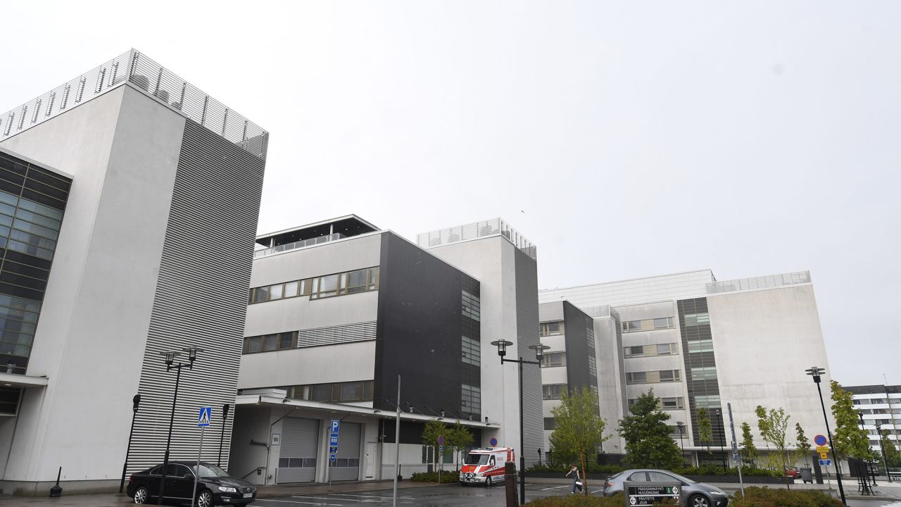 The Turku University Hospital is pictured in Turku, Finland on August 19, 2017.