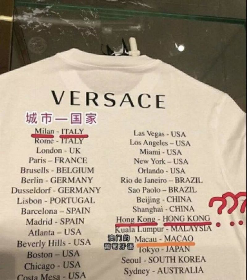 Coach Givenchy and Versace apologize over T shirt