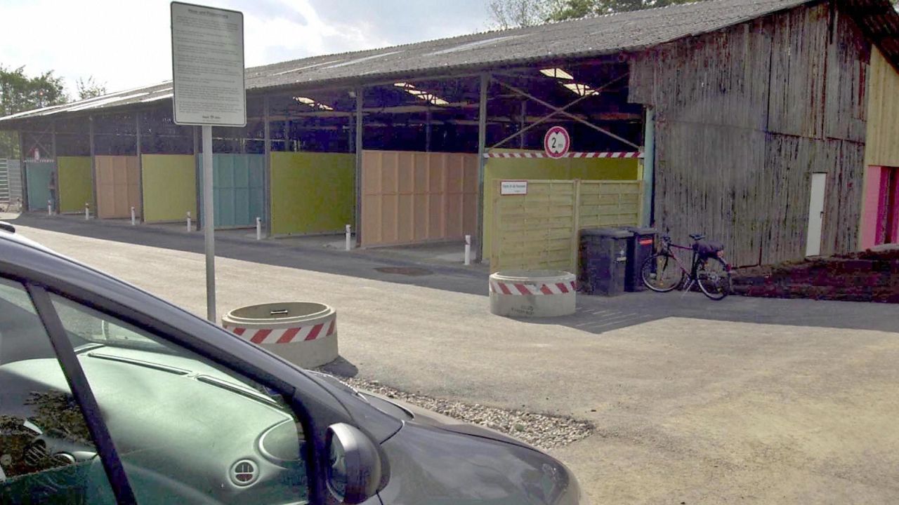These drive-in booths in the German city of Cologne were introduced in 2001.