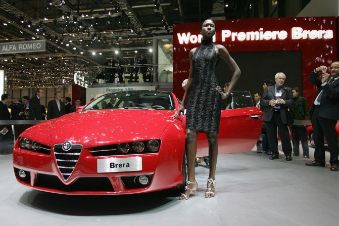 The Alfa Romeo Brera at its world premiere in 2005 at the 75th Geneva Motor Show.