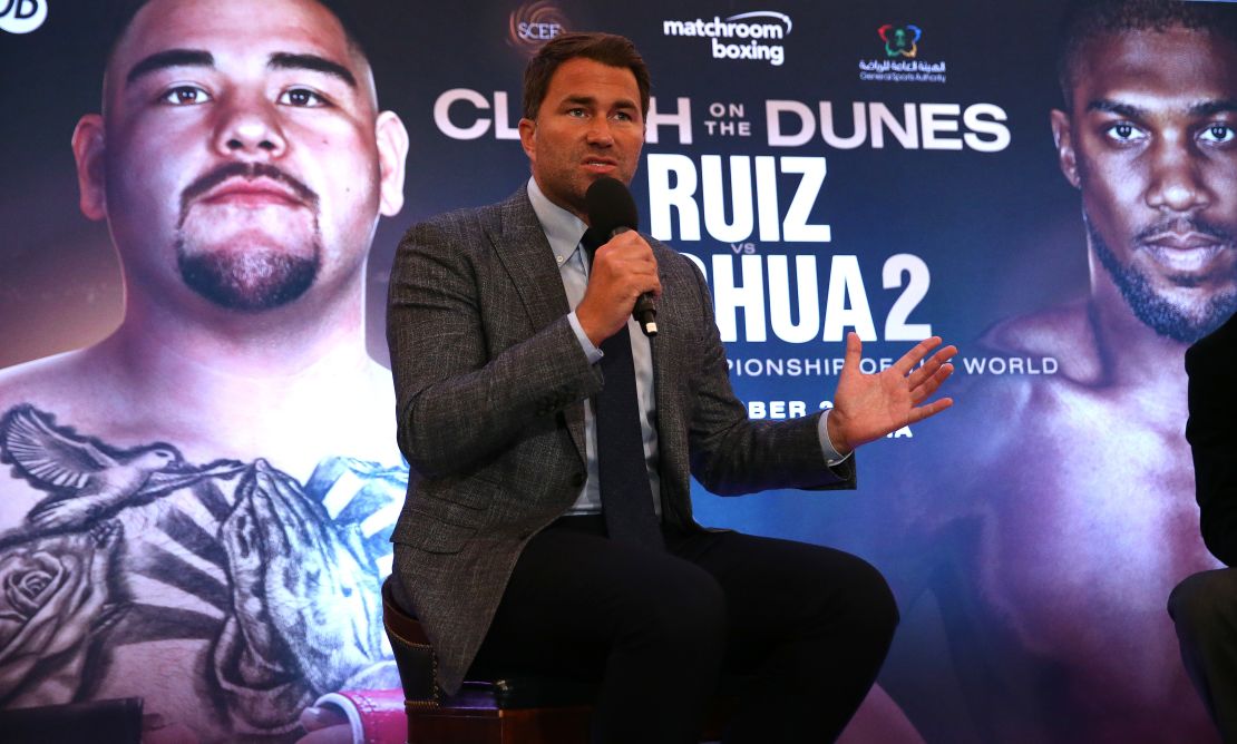 Boxing promoter Eddie Hearn says the Saudi Arabia rematch could change boxing forever.