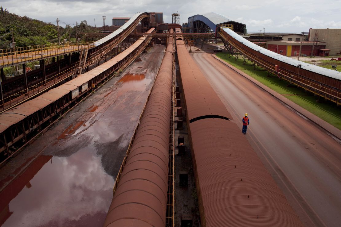 A major iron ore mine in northern Brazil.
