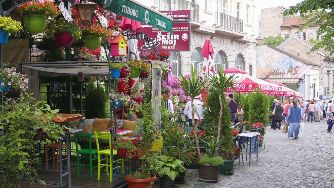 Skadarlija is probably the best-known area of Belgrade.