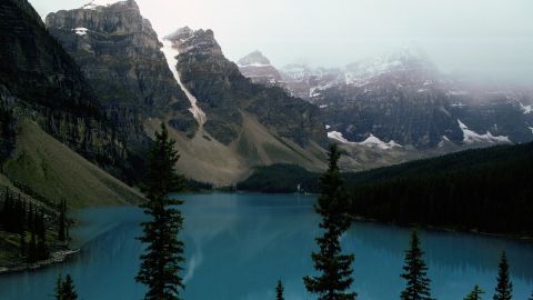 Moraine Lake in Banff National Park, Alberta, Canada.  