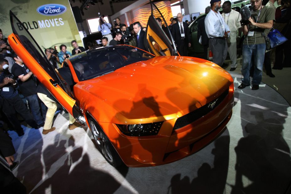 Many styling elements from this 2006 concept car were referenced in the 2015 production series Ford Mustang.