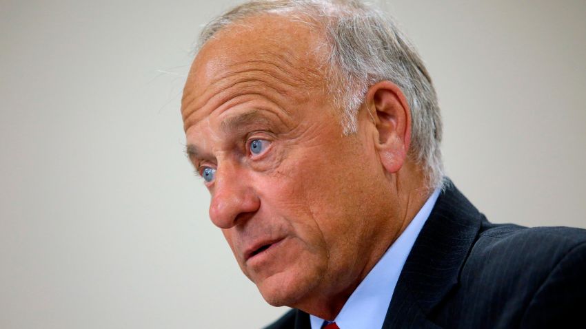 U.S. Rep. Steve King (R-IA) speaks during a town hall meeting at the Ericson Public Library on August 13, 2019 in Boone, Iowa. (Joshua Lott/Getty Images)