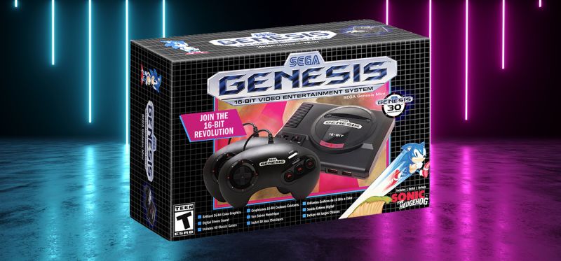 Sega genesis mini on sale 16 bit