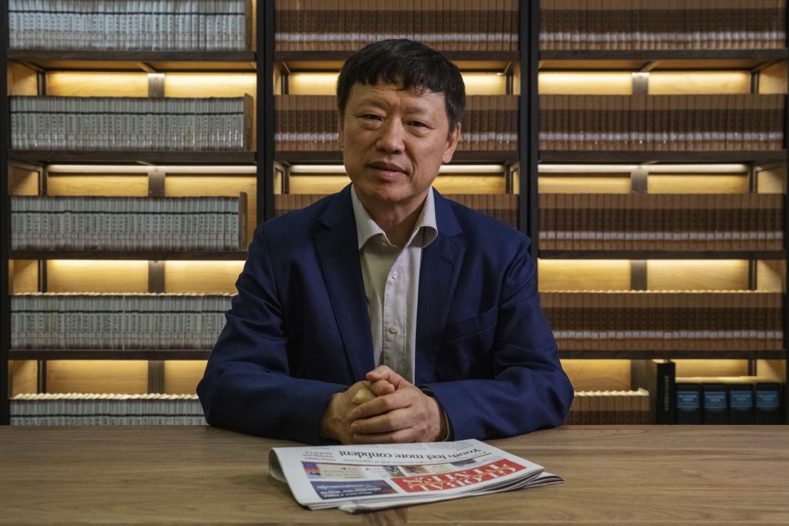 Hu Xijin, editor-in-chief of the Global Times, poses for a photograph in Beijing on June 5, 2019.