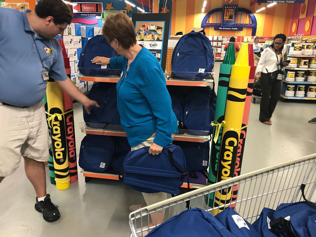 Teachers shop for free supplies at Crayons to Computers, part of Kids in Need's network in Cincinnati. 