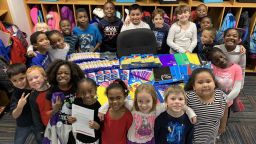 This elementary school in Indianapolis, Indiana is using classroom supplies from the Kids in Need Foundation. 