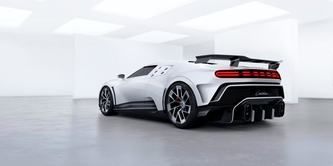 The Centodieci has a permanently raised rear wing and can go from a full stop to 60 miles per hour in just 2.4 seconds.